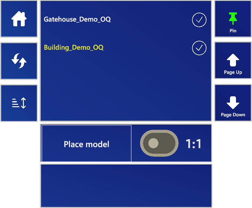 Placement options page